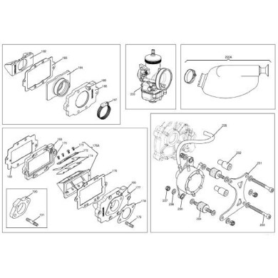 Membrane Satz für Reedster IAME KF - OK - OKJ, MONDOKART, kart