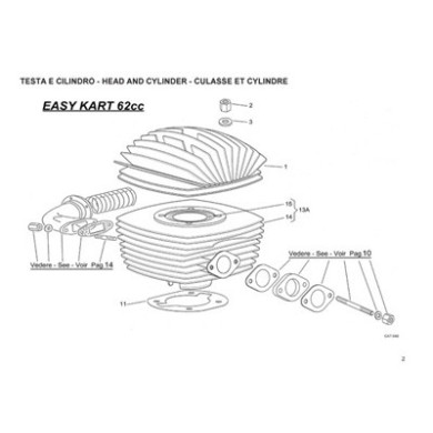 Gasket Cylinder Iame X30 Waterswift - Easykart 60cc, mondokart