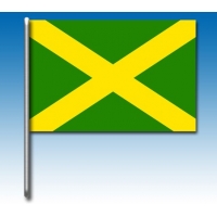 Bandera verde con cruz amarilla