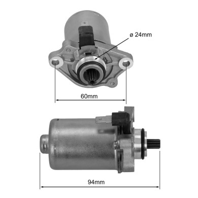Startermotor Anlasser 60ccm Mini / Baby, MONDOKART, kart, go