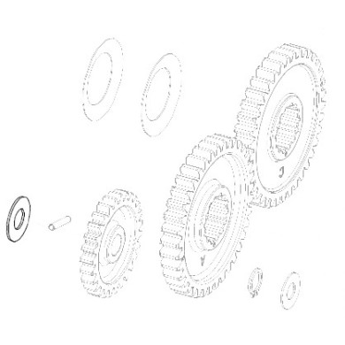 Ralla D.10 x 22 x 1 ingranaggi Vortex, MONDOKART, kart, go