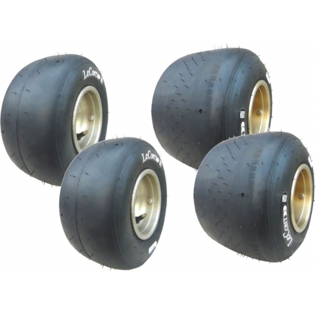 Tires Set Lecont LPM Prime - CIK FIA - NEW, mondokart, kart