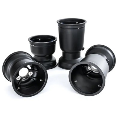 Magnesium Rims Wheels Set "Black" MONDOKART