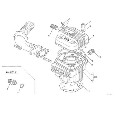 Dado Esagonale Testa Cilindro Iame, MONDOKART, kart, go kart