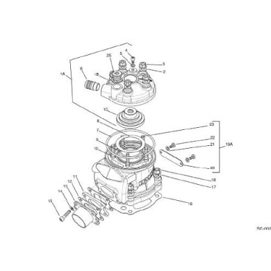 Iame Zylinder Wasseranschluss, MONDOKART, kart, go kart