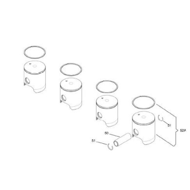 Axe Piston IAME KZ - KF - OK 15x45, MONDOKART, kart, go kart