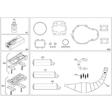 Muelle Silenciador IAME KZ - KF - OK - OKJ, MONDOKART, kart, go