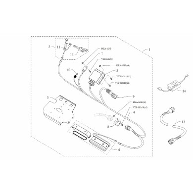 Dashboard wiring EK Easykart BMB, mondokart, kart, kart store