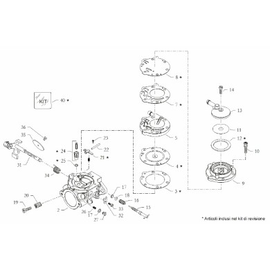 Kit Reparación HL HL-396A-397A (Easykart) Tillotson, MONDOKART