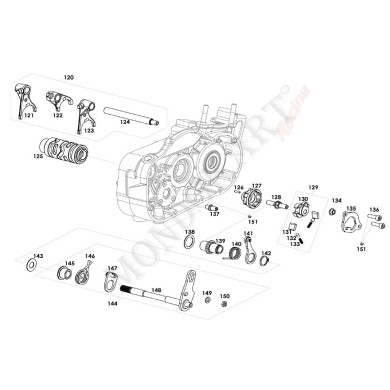 Kit Fourches boîte de vitesses Maxter MXO MXS MXS2, MONDOKART