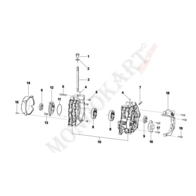 Coperchio bendix TM 60cc mini, MONDOKART, kart, go kart