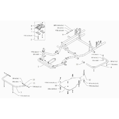 Gommino Antivibrante Supporto Carena BirelArt, MONDOKART, kart