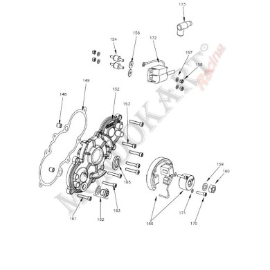 Bobina Vortex DVS - MR3 AZUL, MONDOKART, kart, go kart