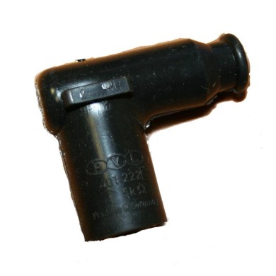 Zündkerzenstecker PVL schwarz 5 kOhm, MONDOKART, kart, go kart