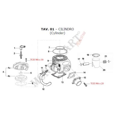 Joint Torique Culasse - GM - TM, MONDOKART, kart, go kart